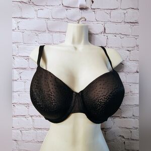 Wacoal Back Appeal Underwirel Black Lightly Lined T Shirt Bra 34DD